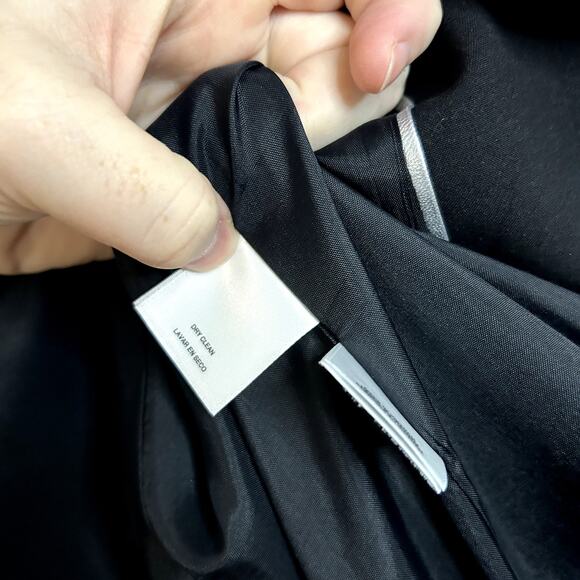 Ann Klein Lion Label Single Button Blazer Black Womens Size 8 - Picture 6 of 7